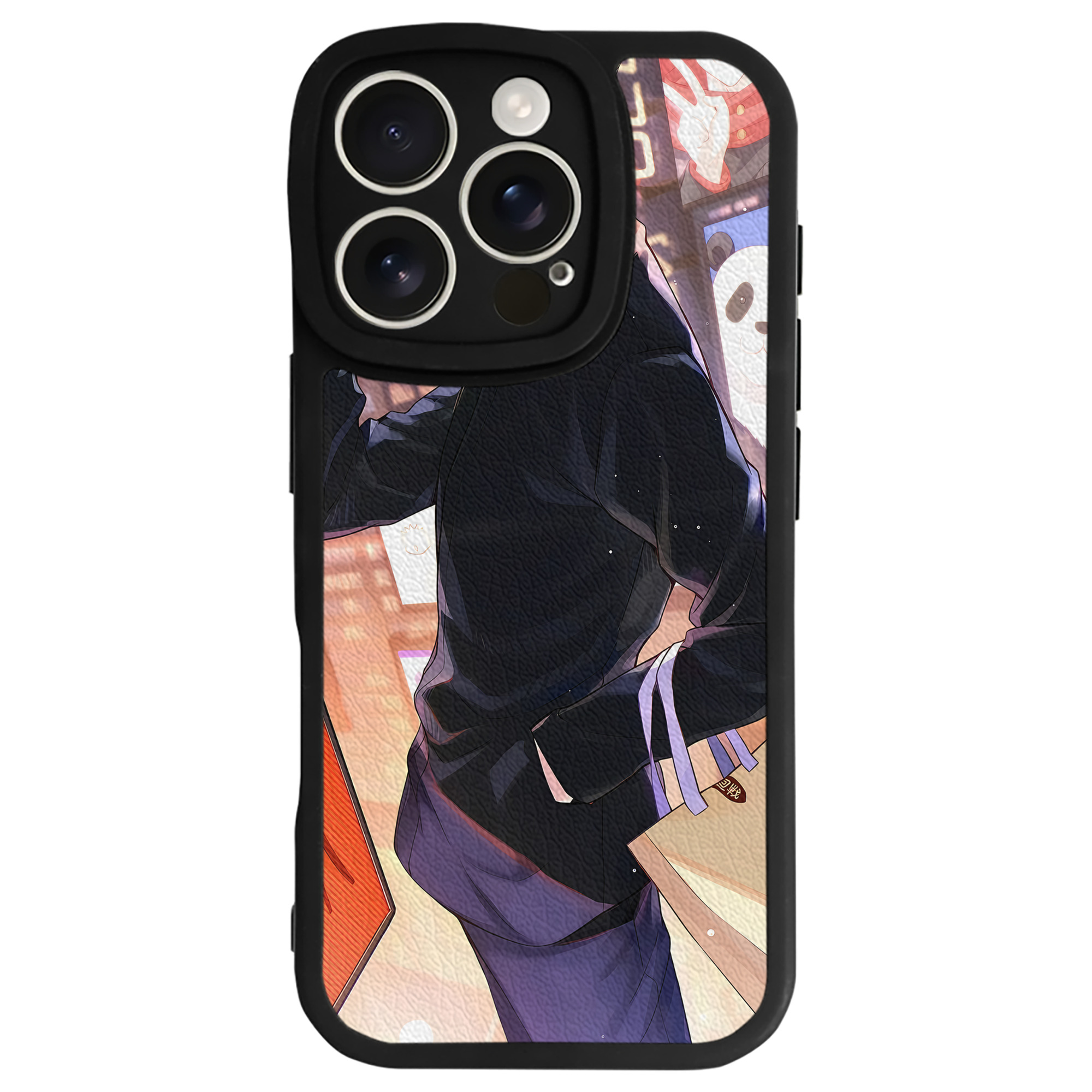（画像用） 呪術廻戦 Jujutsu Kaisen 【iPhone 16シリーズ対応】シリコンスマホケース（レザー調） 材質：シリコン
